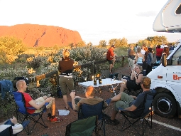 Sunset Watchers at Uluru